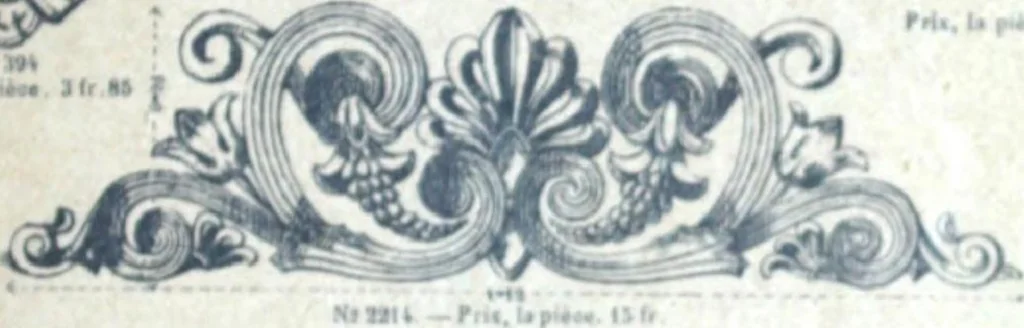 An illustration from Fabrique d'ornements en zinc : cuivre, plomb, tole, pour le batiment : execution d'apres dessins, 1910, leaf 126