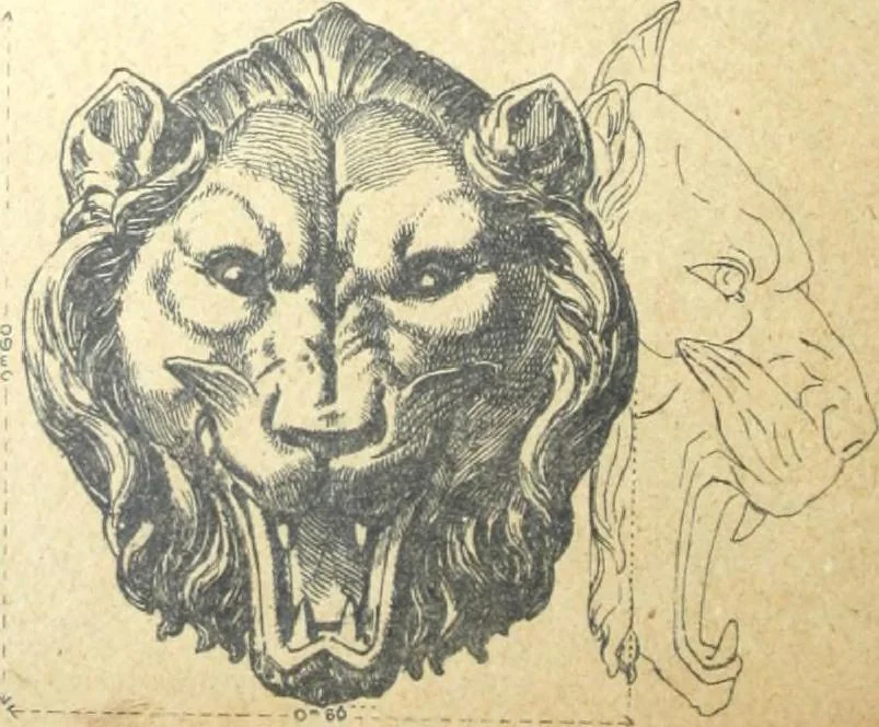 An illustration from Fabrique d'ornements en zinc : cuivre, plomb, tole, pour le batiment : execution d'apres dessins, 1910, leaf 141