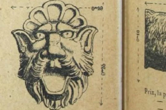 An illustration from Fabrique d'ornements en zinc : cuivre, plomb, tole, pour le batiment : execution d'apres dessins, 1910, leaf 143