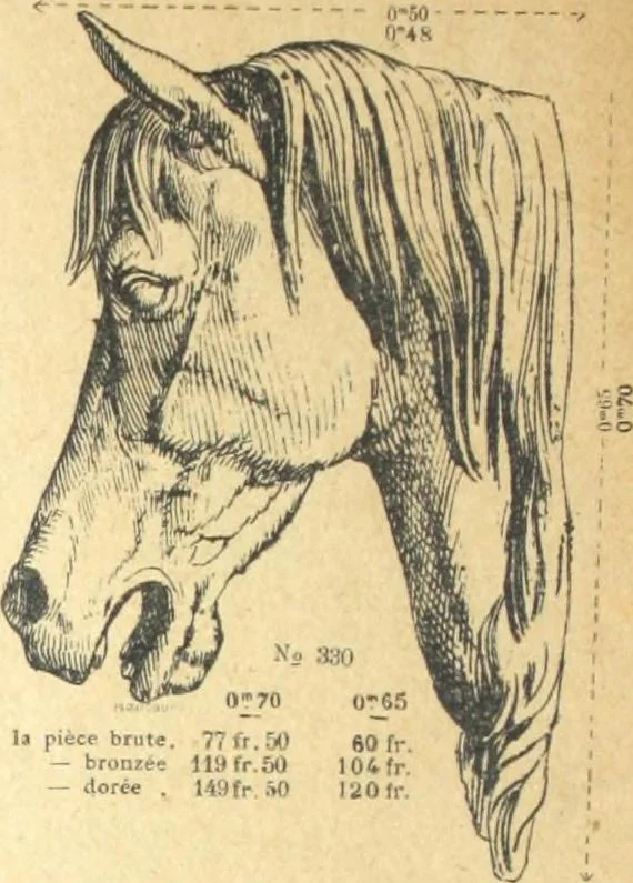 An illustration from Fabrique d'ornements en zinc : cuivre, plomb, tole, pour le batiment : execution d'apres dessins, 1910, leaf 145