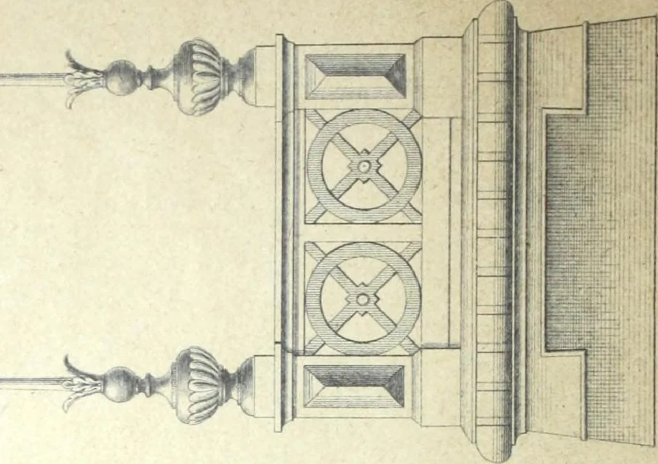 An illustration from Fabrique d'ornements en zinc : cuivre, plomb, tole, pour le batiment : execution d'apres dessins, 1910, leaf 15