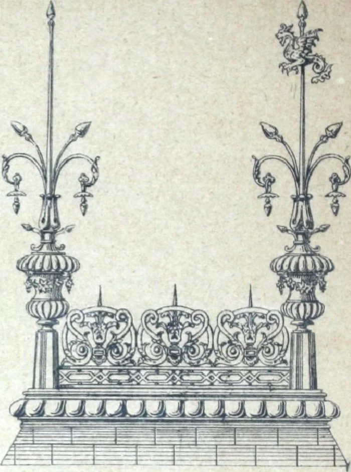 An illustration from Fabrique d'ornements en zinc : cuivre, plomb, tole, pour le batiment : execution d'apres dessins, 1910, leaf 16