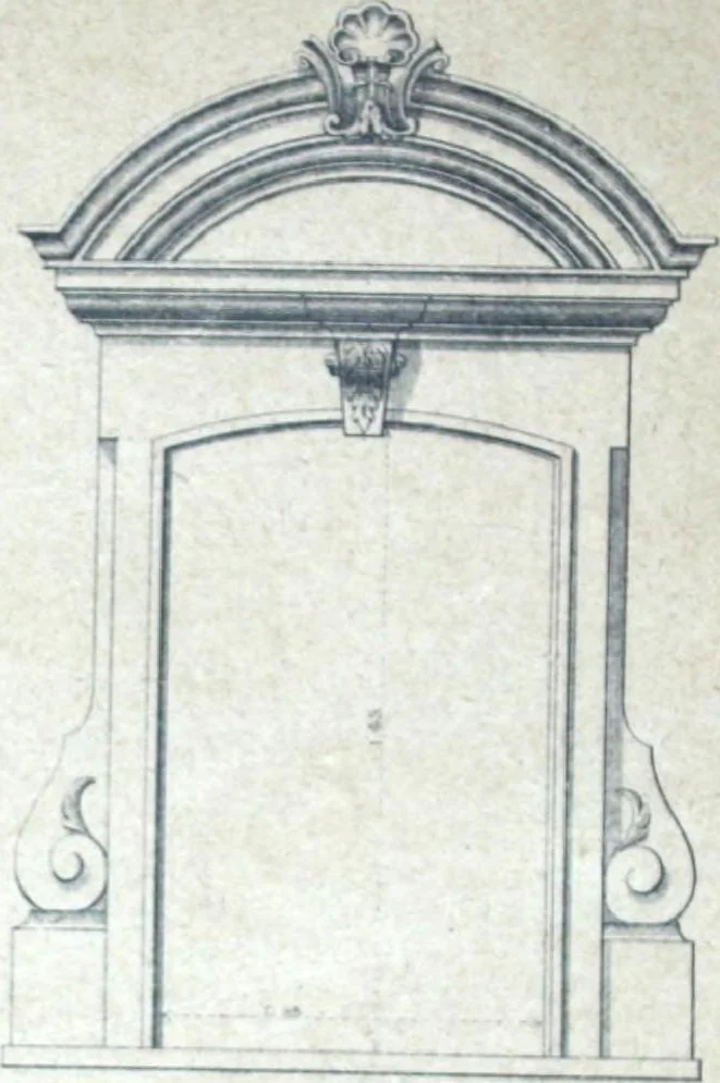 An illustration from Fabrique d'ornements en zinc : cuivre, plomb, tole, pour le batiment : execution d'apres dessins, 1910, leaf 24