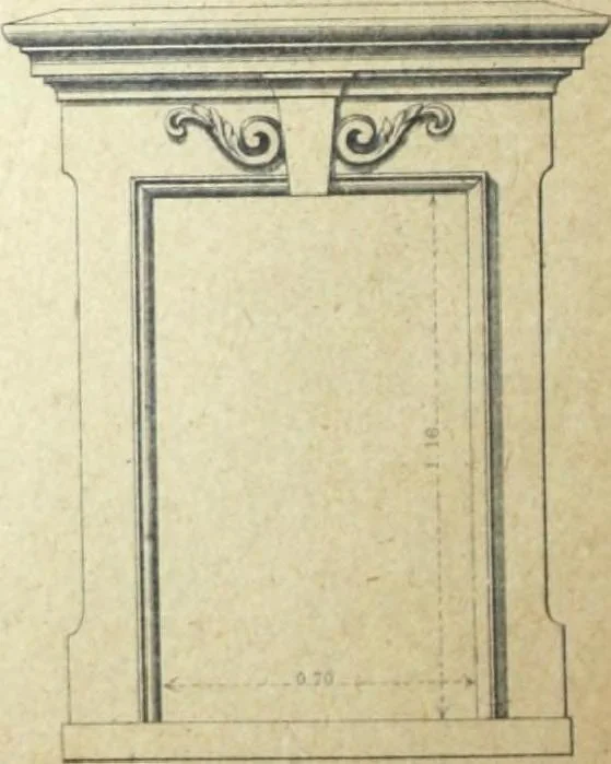 An illustration from Fabrique d'ornements en zinc : cuivre, plomb, tole, pour le batiment : execution d'apres dessins, 1910, leaf 25