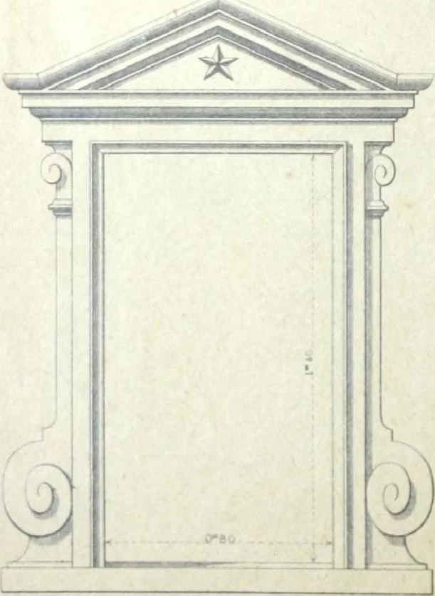 An illustration from Fabrique d'ornements en zinc : cuivre, plomb, tole, pour le batiment : execution d'apres dessins, 1910, leaf 27