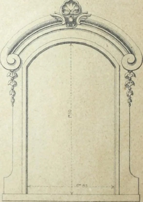 An illustration from Fabrique d'ornements en zinc : cuivre, plomb, tole, pour le batiment : execution d'apres dessins, 1910, leaf 27