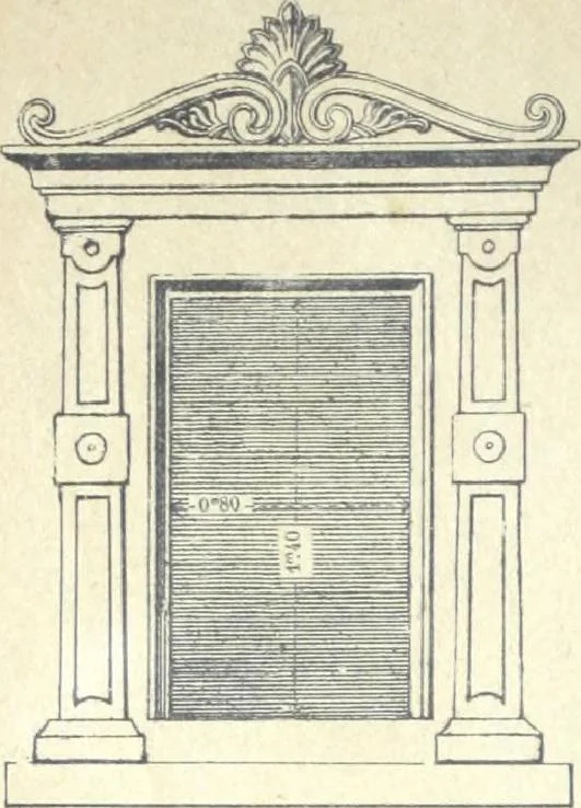 An illustration from Fabrique d'ornements en zinc : cuivre, plomb, tole, pour le batiment : execution d'apres dessins, 1910, leaf 29
