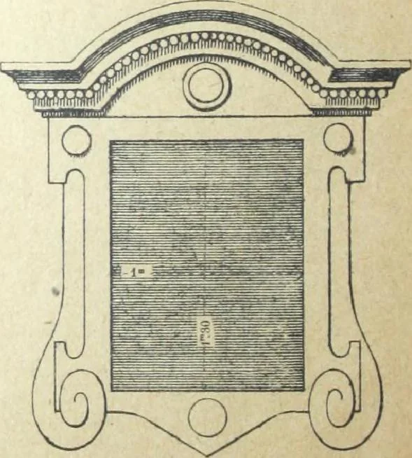 An illustration from Fabrique d'ornements en zinc : cuivre, plomb, tole, pour le batiment : execution d'apres dessins, 1910, leaf 29
