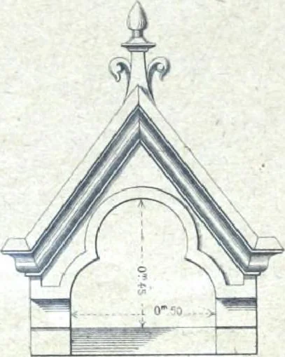 An illustration from Fabrique d'ornements en zinc : cuivre, plomb, tole, pour le batiment : execution d'apres dessins, 1910, leaf 34