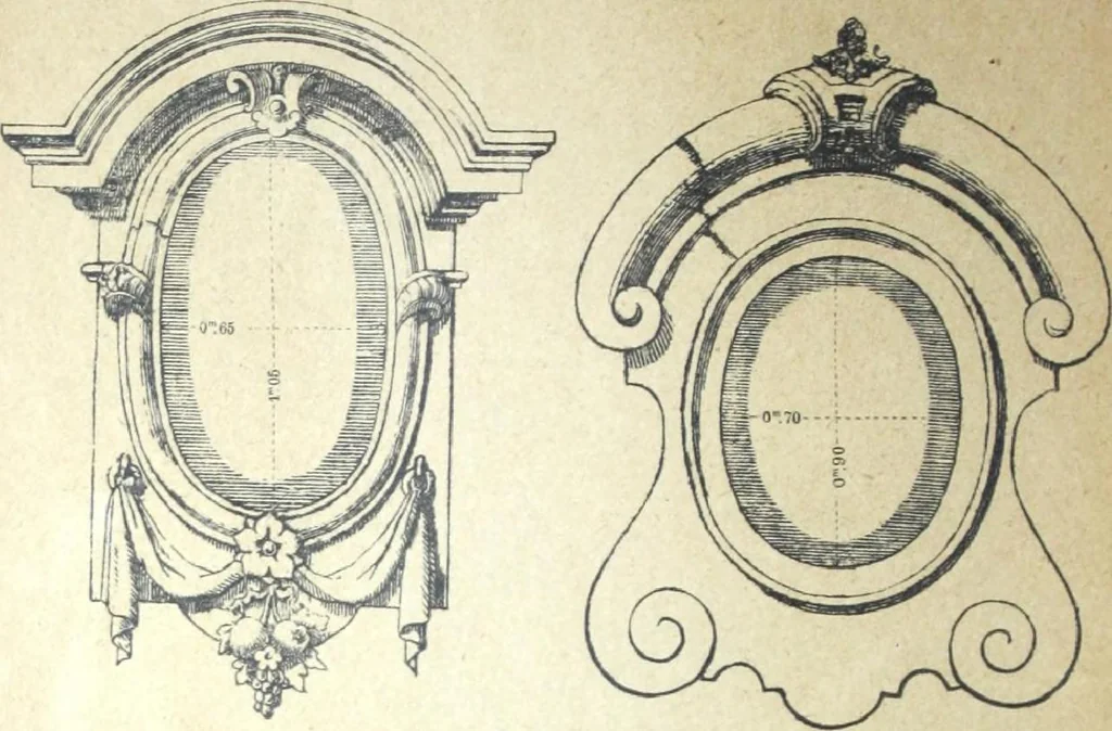 An illustration from Fabrique d'ornements en zinc : cuivre, plomb, tole, pour le batiment : execution d'apres dessins, 1910, leaf 37