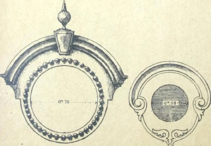 An illustration from Fabrique d'ornements en zinc : cuivre, plomb, tole, pour le batiment : execution d'apres dessins, 1910, leaf 41
