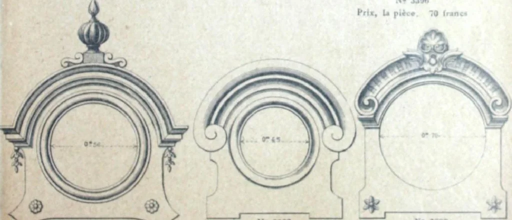 An illustration from Fabrique d'ornements en zinc : cuivre, plomb, tole, pour le batiment : execution d'apres dessins, 1910, leaf 42