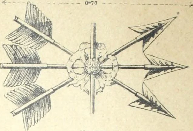 An illustration from Fabrique d'ornements en zinc : cuivre, plomb, tole, pour le batiment : execution d'apres dessins, 1910, leaf 45