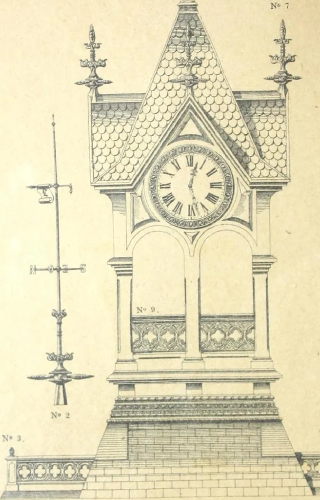 An illustration from Fabrique d'ornements en zinc : cuivre, plomb, tole, pour le batiment : execution d'apres dessins, 1910, leaf 5