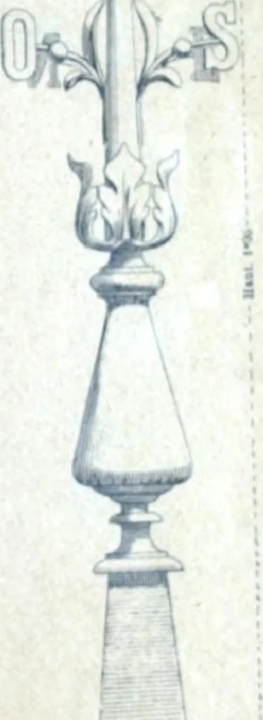 An illustration from Fabrique d'ornements en zinc : cuivre, plomb, tole, pour le batiment : execution d'apres dessins, 1910, leaf 56