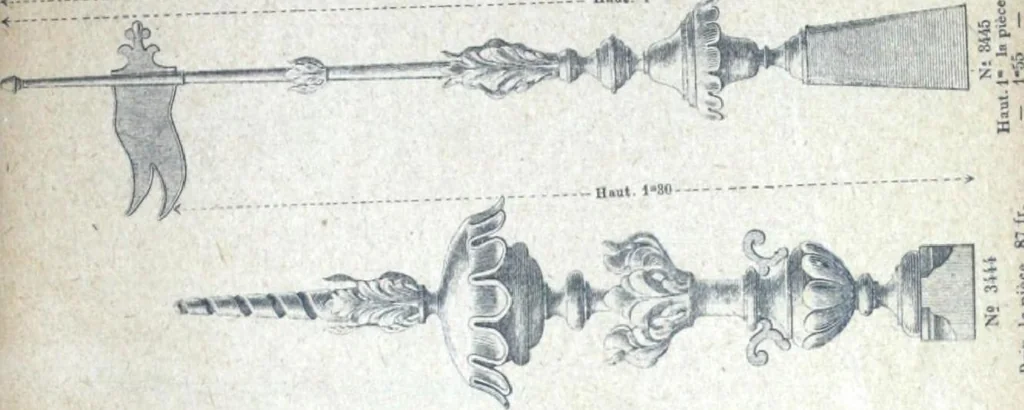 An illustration from Fabrique d'ornements en zinc : cuivre, plomb, tole, pour le batiment : execution d'apres dessins, 1910, leaf 64