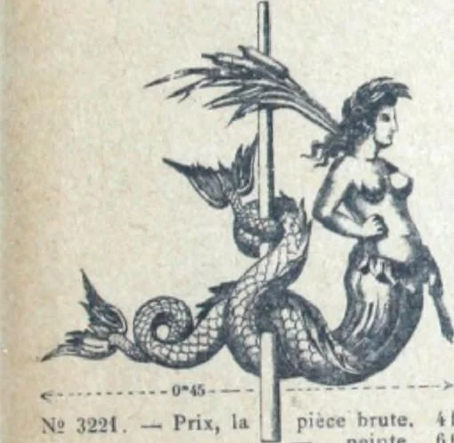 An illustration from Fabrique d'ornements en zinc : cuivre, plomb, tole, pour le batiment : execution d'apres dessins, 1910, leaf 76