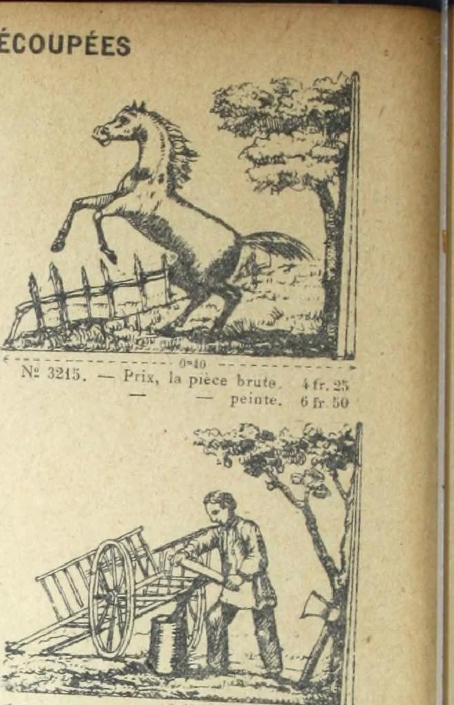 An illustration from Fabrique d'ornements en zinc : cuivre, plomb, tole, pour le batiment : execution d'apres dessins, 1910, leaf 79