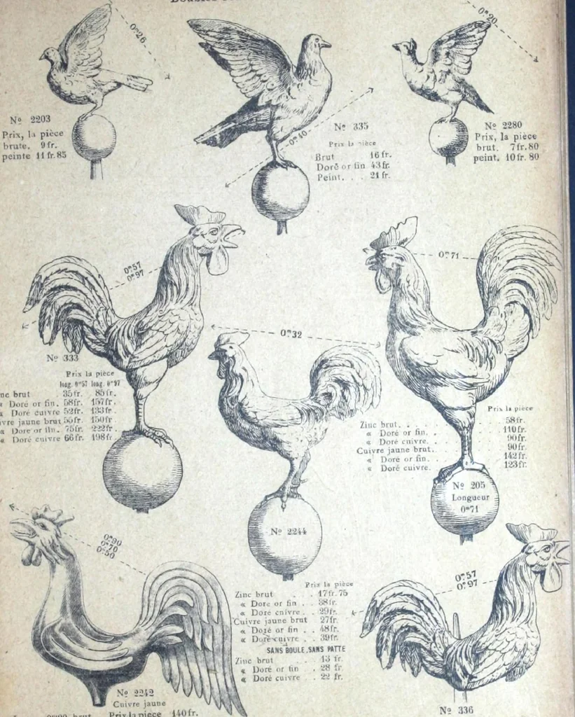 An illustration from Fabrique d'ornements en zinc : cuivre, plomb, tole, pour le batiment : execution d'apres dessins, 1910, leaf 82