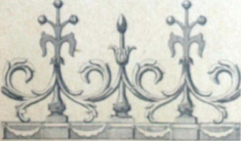 An illustration from Fabrique d'ornements en zinc : cuivre, plomb, tole, pour le batiment : execution d'apres dessins, 1910, leaf 84