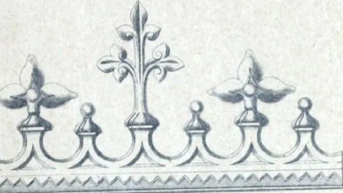 An illustration from Fabrique d'ornements en zinc : cuivre, plomb, tole, pour le batiment : execution d'apres dessins, 1910, leaf 86