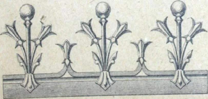 An illustration from Fabrique d'ornements en zinc : cuivre, plomb, tole, pour le batiment : execution d'apres dessins, 1910, leaf 86
