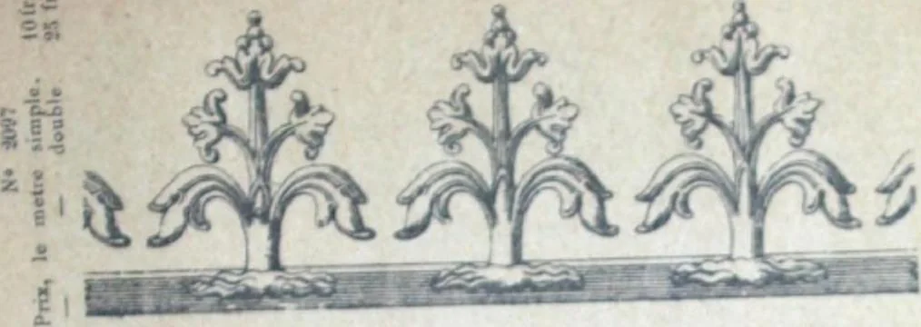 An illustration from Fabrique d'ornements en zinc : cuivre, plomb, tole, pour le batiment : execution d'apres dessins, 1910, leaf 88