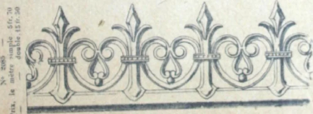 An illustration from Fabrique d'ornements en zinc : cuivre, plomb, tole, pour le batiment : execution d'apres dessins, 1910, leaf 88