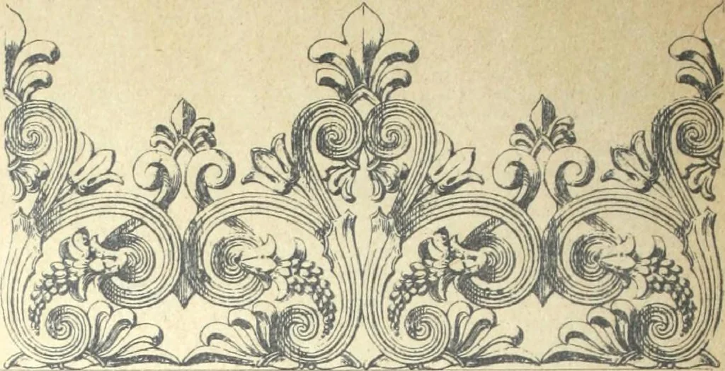 An illustration from Fabrique d'ornements en zinc : cuivre, plomb, tole, pour le batiment : execution d'apres dessins, 1910, leaf 91