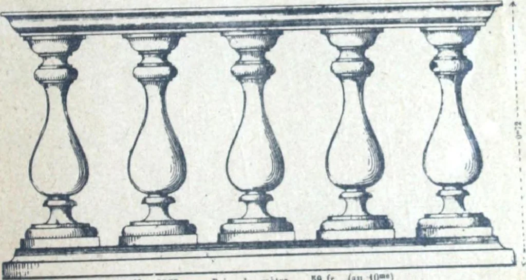 An illustration from Fabrique d'ornements en zinc : cuivre, plomb, tole, pour le batiment : execution d'apres dessins, 1910, leaf 94