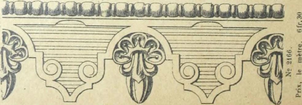 An illustration from Fabrique d'ornements en zinc : cuivre, plomb, tole, pour le batiment : execution d'apres dessins, 1910, leaf 99