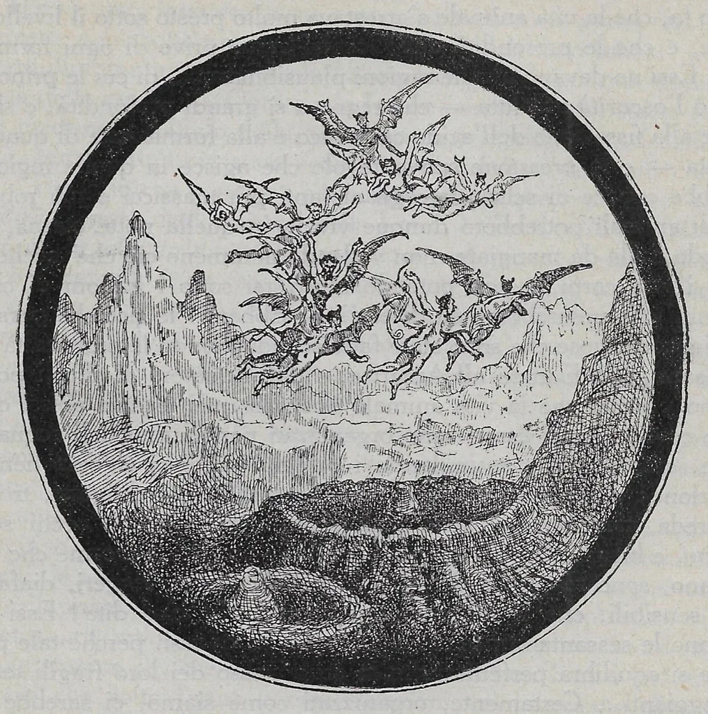 An illustration from Le Terre Del Cielo, 1913, leaf 490