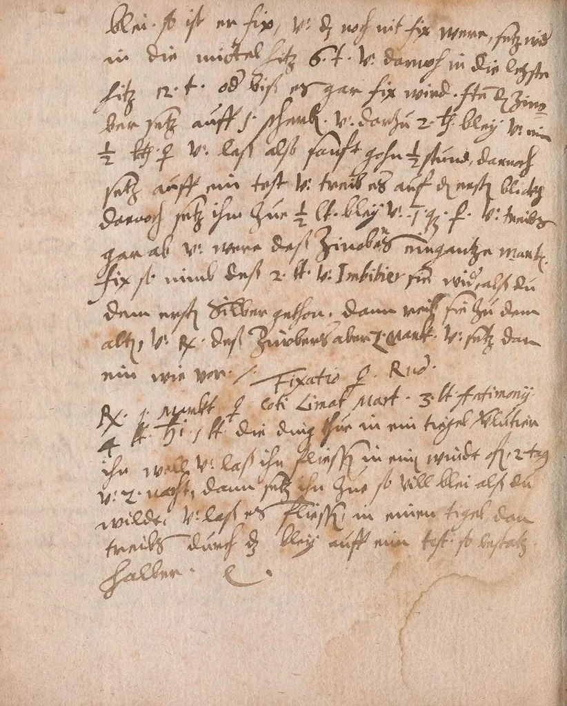 An illustration from Formula book [manuscript], [16--], 1600, leaf 28