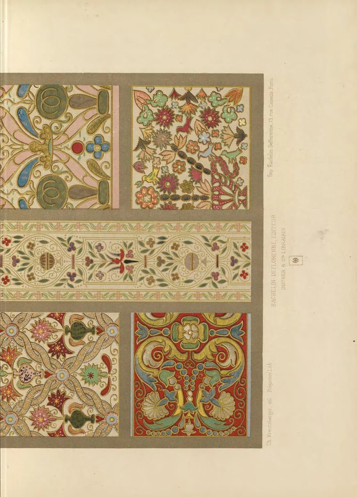 An illustration from L'art dans les travaux à l'aiguille, 1897, leaf 160