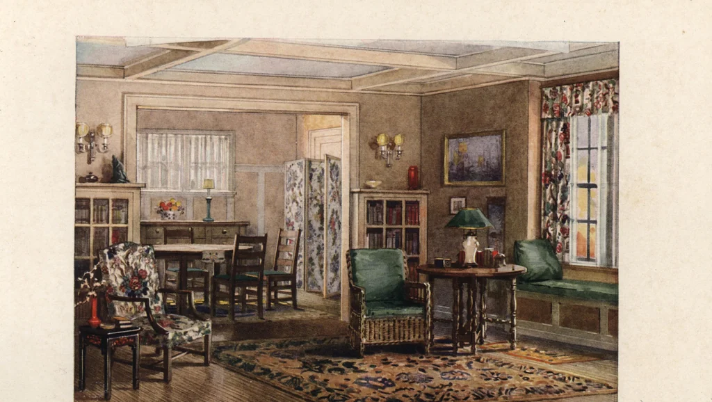 An illustration from The art of home furnishing and decoration, 1921, leaf 53