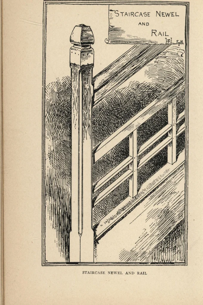 An illustration from Common-sense stair building and handrailing, 1903, leaf 11