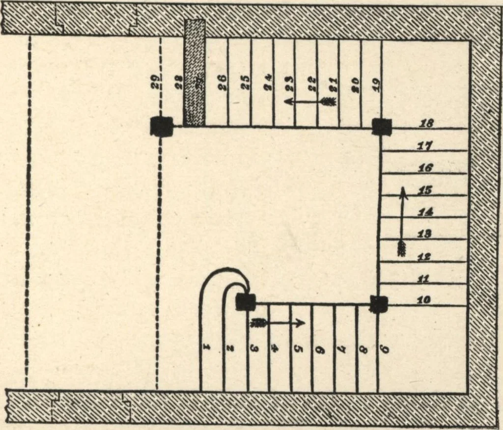An illustration from Common-sense stair building and handrailing, 1903, leaf 134