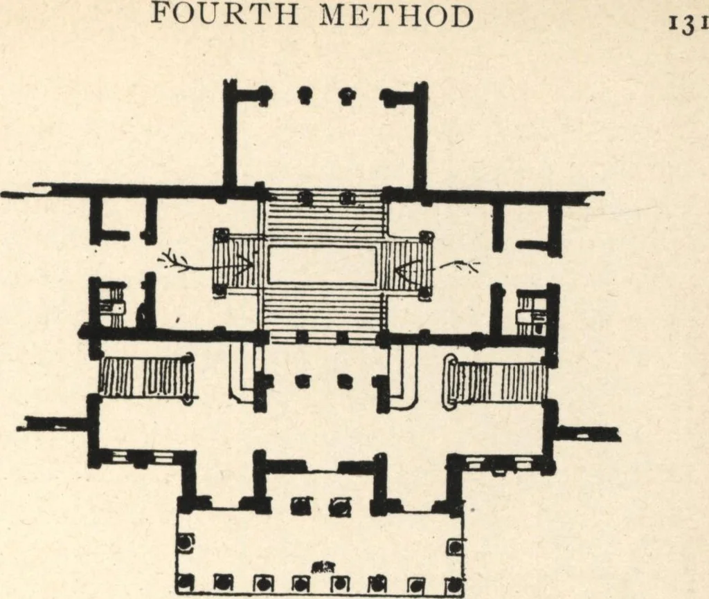An illustration from Common-sense stair building and handrailing, 1903, leaf 136