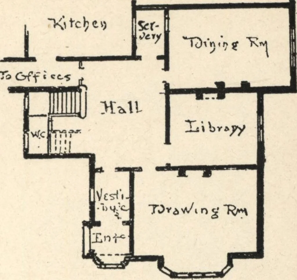 An illustration from Common-sense stair building and handrailing, 1903, leaf 140