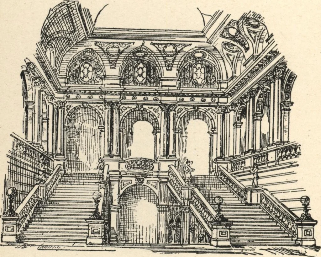 An illustration from Common-sense stair building and handrailing, 1903, leaf 141