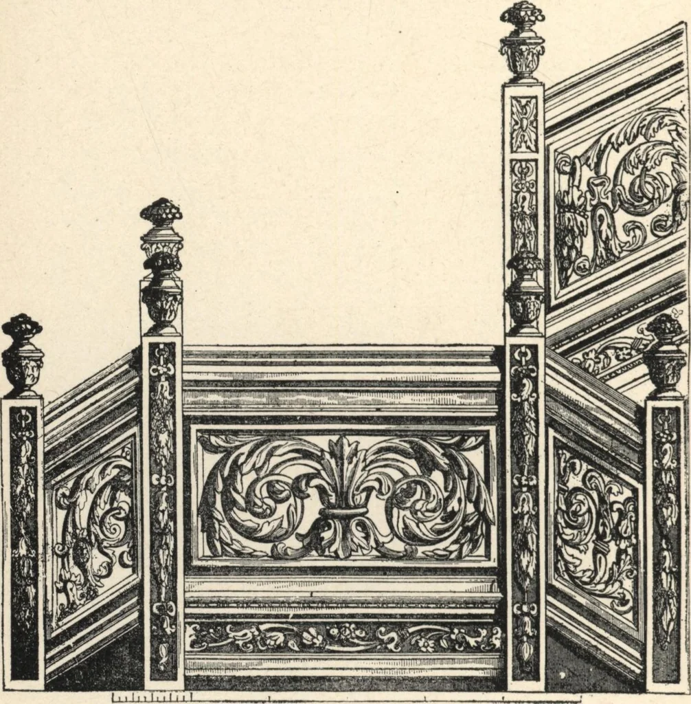 An illustration from Common-sense stair building and handrailing, 1903, leaf 143