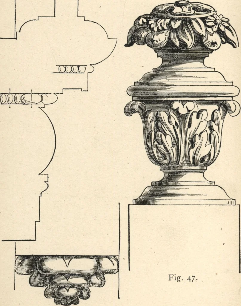 An illustration from Common-sense stair building and handrailing, 1903, leaf 145