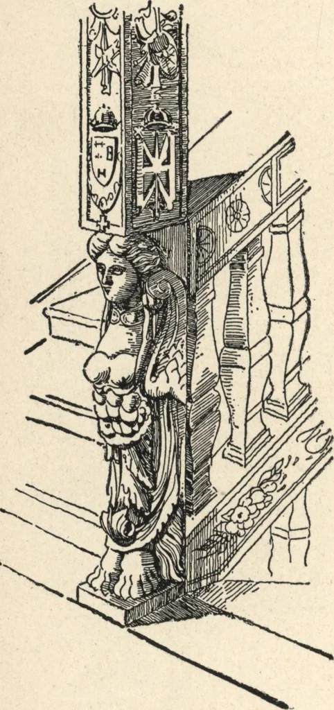 An illustration from Common-sense stair building and handrailing, 1903, leaf 147