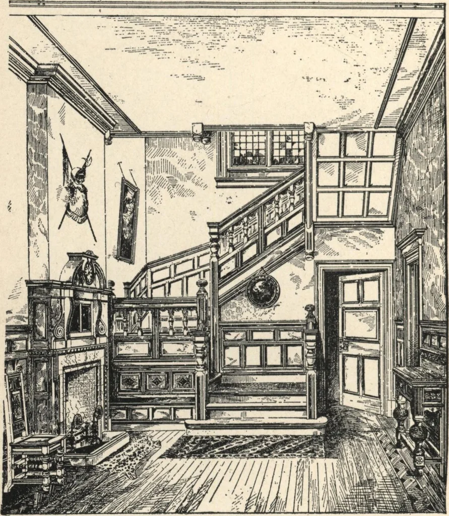 An illustration from Common-sense stair building and handrailing, 1903, leaf 151