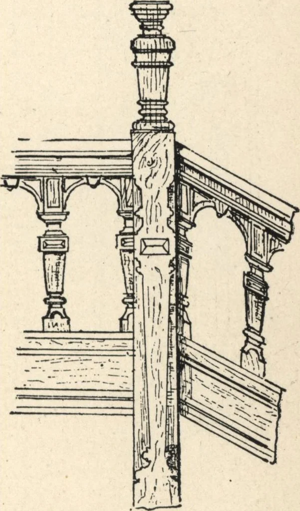 An illustration from Common-sense stair building and handrailing, 1903, leaf 152