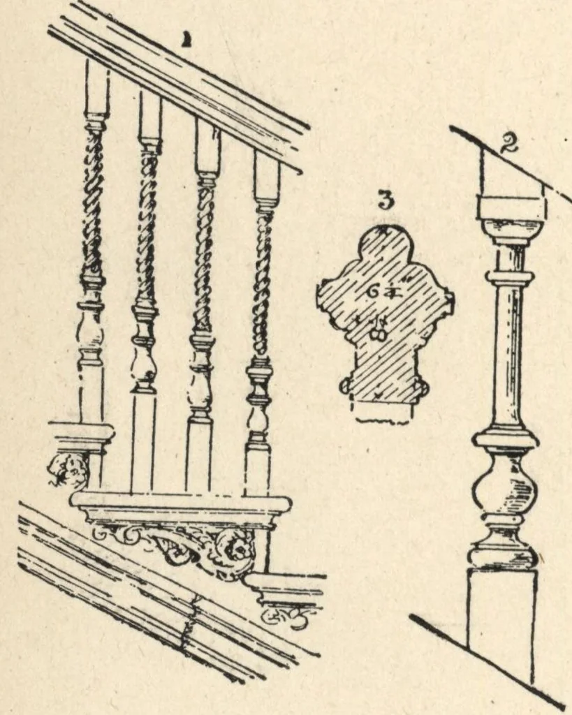 An illustration from Common-sense stair building and handrailing, 1903, leaf 153