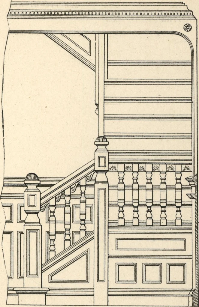 An illustration from Common-sense stair building and handrailing, 1903, leaf 158