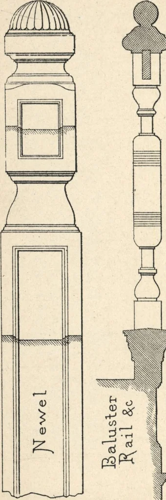 An illustration from Common-sense stair building and handrailing, 1903, leaf 159