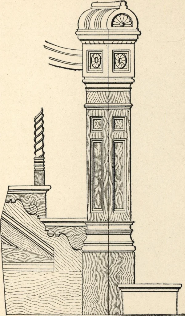 An illustration from Common-sense stair building and handrailing, 1903, leaf 160