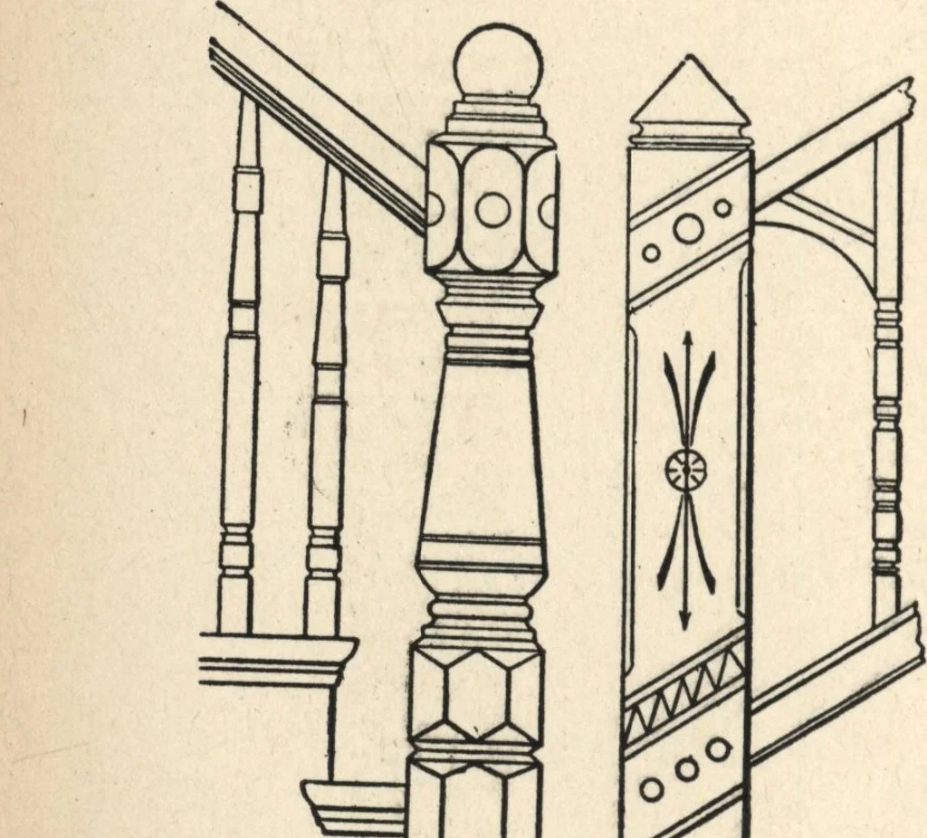 An illustration from Common-sense stair building and handrailing, 1903, leaf 163